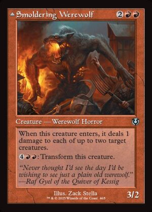Smoldering Werewolf // Erupting Dreadwolf<br /><span class="collector-number">Collector No. 465</span>