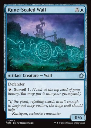 Rune-Sealed Wall - Foil<br /><span class="collector-number">Collector No. 49</span>