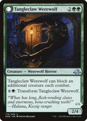 Tangleclaw Werewolf // Fibrous Entangler<br /><span class="collector-number">Collector No. 174</span>