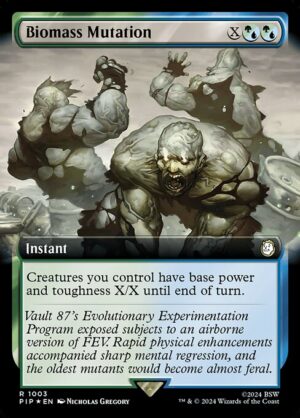 Biomass Mutation - Foil<br /><span class="collector-number">Collector No. 1003</span>