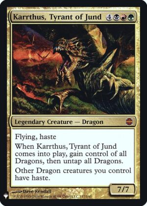 Karrthus, Tyrant of Jund - Foil<br /><span class="collector-number">Collector No. ARB-117</span>