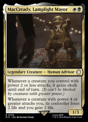 MacCready, Lamplight Mayor - Foil<br /><span class="collector-number">Collector No. 108</span>