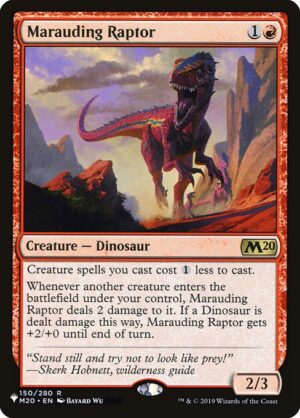 Marauding Raptor<br /><span class="collector-number">Collector No. M20-150</span>