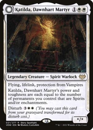 Katilda, Dawnhart Martyr // Katilda's Rising Dawn<br /><span class="collector-number">Collector No. 21</span>