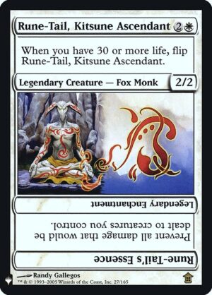 Rune-Tail, Kitsune Ascendant // Rune-Tail's Essence<br /><span class="collector-number">Collector No. SOK-27</span>