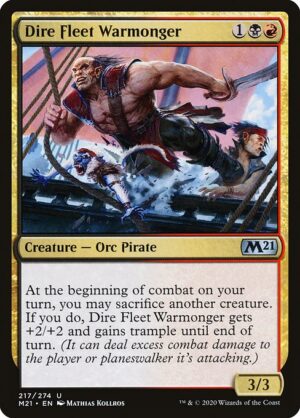 Dire Fleet Warmonger<br /><span class="collector-number">Collector No. 217</span>