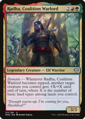 Radha, Coalition Warlord<br /><span class="collector-number">Collector No. 211</span>