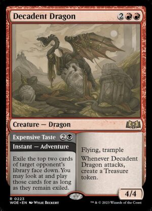 Decadent Dragon // Expensive Taste<br /><span class="collector-number">Collector No. 223</span>