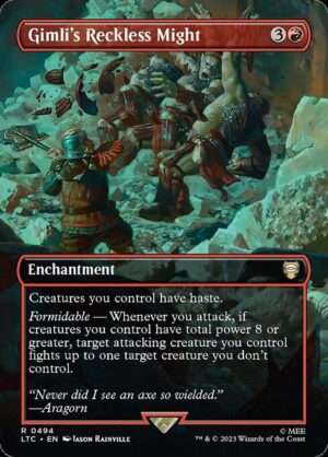 Gimli's Reckless Might<br /><span class="collector-number">Collector No. 494</span>