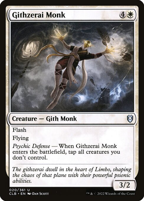 Githzerai Monk<br /><span class="collector-number">Collector No. 20</span>
