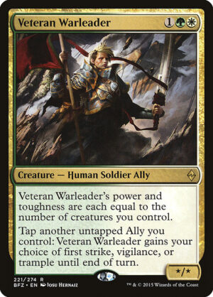 Veteran Warleader<br /><span class="collector-number">Collector No. 221</span>