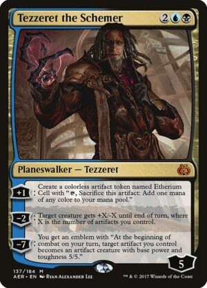 Tezzeret the Schemer<br /><span class="collector-number">Collector No. 137</span>