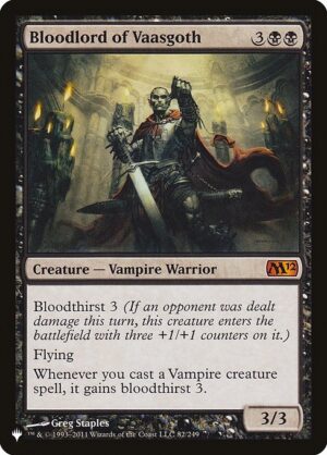Bloodlord of Vaasgoth<br /><span class="collector-number">Collector No. M12-82</span>