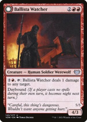 Ballista Watcher // Ballista Wielder<br /><span class="collector-number">Collector No. 143</span>