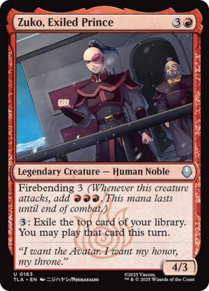 Zuko, Exiled Prince<br /><span class="collector-number">Collector No. 163</span>