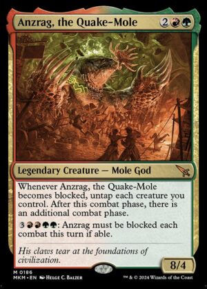 Anzrag, the Quake-Mole - Foil<br /><span class="collector-number">Collector No. 186</span>