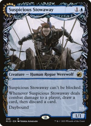 Suspicious Stowaway // Seafaring Werewolf<br /><span class="collector-number">Collector No. 288</span>