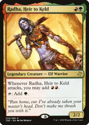 Radha, Heir to Keld<br /><span class="collector-number">Collector No. 259</span>