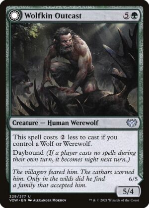 Wolfkin Outcast // Wedding Crasher<br /><span class="collector-number">Collector No. 229</span>