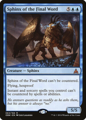 Sphinx of the Final Word<br /><span class="collector-number">Collector No. 63</span>