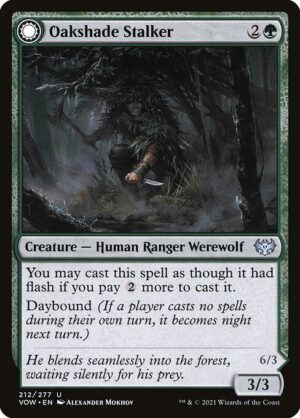 Oakshade Stalker // Moonlit Ambusher<br /><span class="collector-number">Collector No. 212</span>