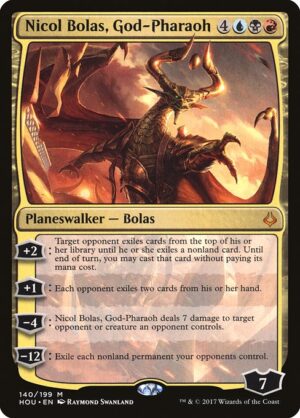 Nicol Bolas, God-Pharaoh<br /><span class="collector-number">Collector No. 140</span>