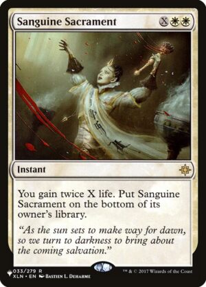 Sanguine Sacrament<br /><span class="collector-number">Collector No. XLN-33</span>