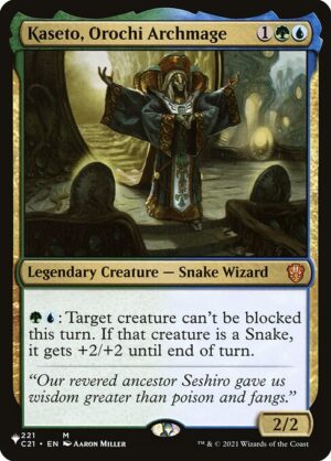 Kaseto, Orochi Archmage<br /><span class="collector-number">Collector No. C21-221</span>