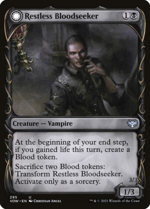 Restless Bloodseeker // Bloodsoaked Reveler<br /><span class="collector-number">Collector No. 295</span>