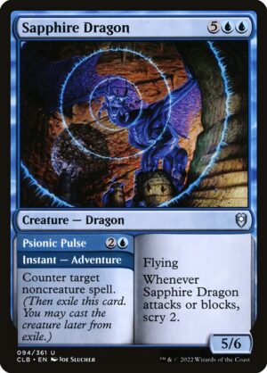 Sapphire Dragon // Psionic Pulse<br /><span class="collector-number">Collector No. 94</span>