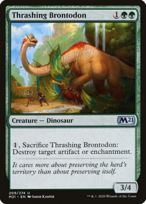 Thrashing Brontodon<br /><span class="collector-number">Collector No. 209</span>
