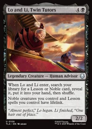 Lo and Li, Twin Tutors<br /><span class="collector-number">Collector No. 108</span>