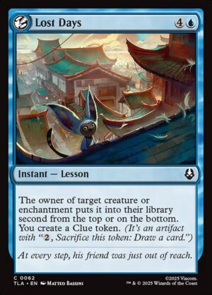 Lost Days<br /><span class="collector-number">Collector No. 62</span>