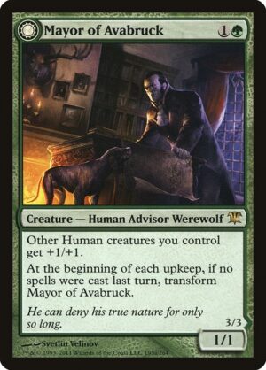 Mayor of Avabruck // Howlpack Alpha<br /><span class="collector-number">Collector No. 193</span>