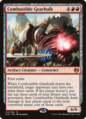 Combustible Gearhulk<br /><span class="collector-number">Collector No. 112</span>