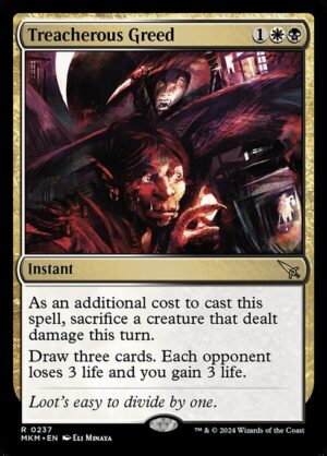 Treacherous Greed<br /><span class="collector-number">Collector No. 237</span>