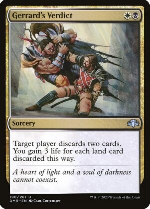 Gerrard's Verdict<br /><span class="collector-number">Collector No. 190</span>