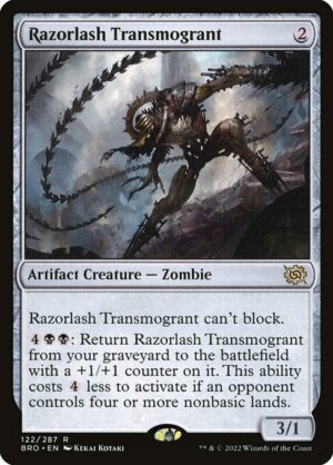 Razorlash Transmogrant - Foil<br /><span class="collector-number">Collector No. 122</span>