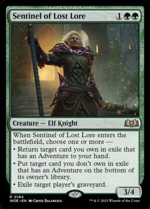 Sentinel of Lost Lore - Foil<br /><span class="collector-number">Collector No. 184</span>