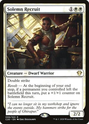 Solemn Recruit<br /><span class="collector-number">Collector No. 99</span>