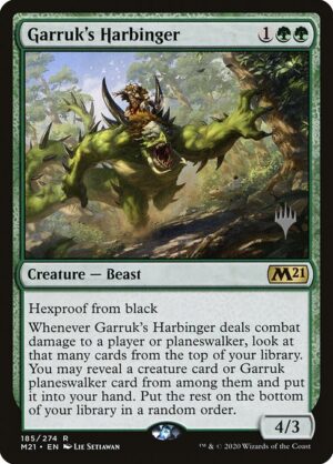 Garruk's Harbinger<br /><span class="collector-number">Collector No. 185p</span>