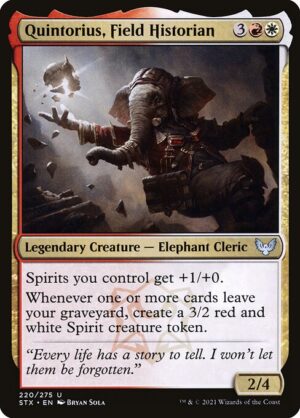 Quintorius, Field Historian - Foil<br /><span class="collector-number">Collector No. 220</span>