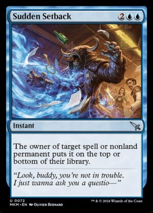 Sudden Setback<br /><span class="collector-number">Collector No. 72</span>