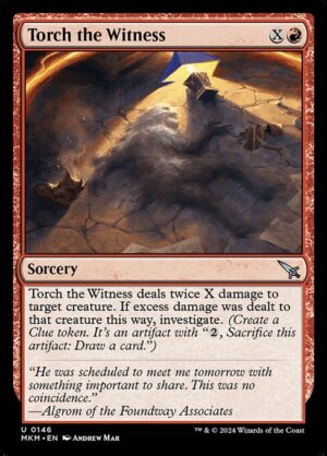 Torch the Witness<br /><span class="collector-number">Collector No. 146</span>