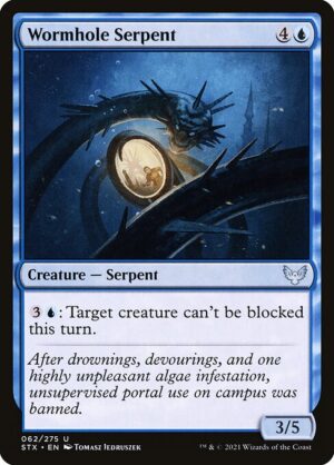 Wormhole Serpent - Foil<br /><span class="collector-number">Collector No. 62</span>