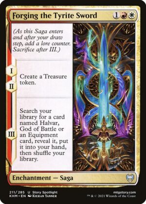 Forging the Tyrite Sword<br /><span class="collector-number">Collector No. 211</span>