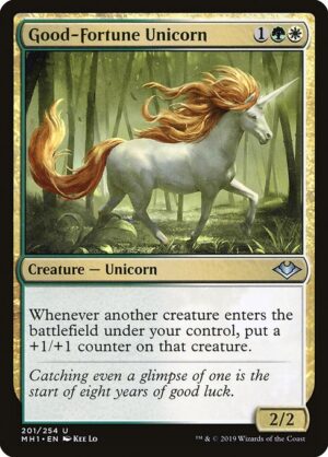 Good-Fortune Unicorn - Foil<br /><span class="collector-number">Collector No. 201</span>