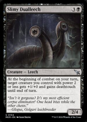 Slimy Dualleech<br /><span class="collector-number">Collector No. 104</span>