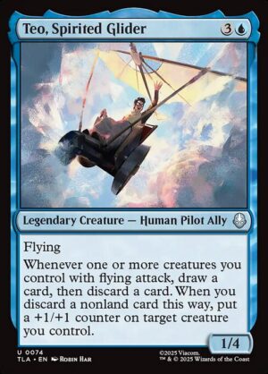 Teo, Spirited Glider - Foil<br /><span class="collector-number">Collector No. 74</span>