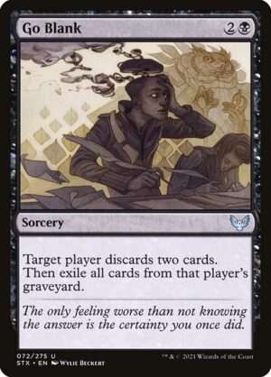 Go Blank<br /><span class="collector-number">Collector No. 72</span>
